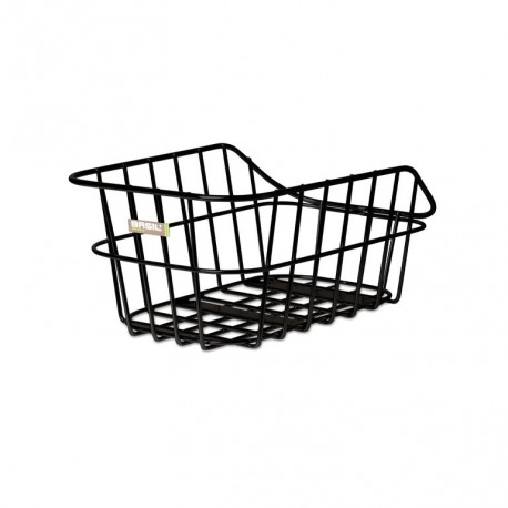 Panier roue arrière Cento aluminium 40x24x21 cm noir grosse maille