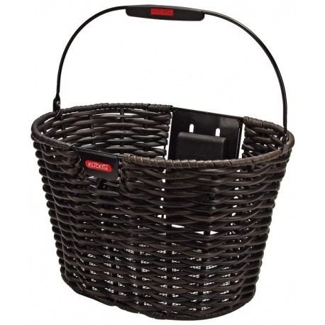 Panier avant Klickfix Structure ovale 39x24x28cm, tissu, sans adaptateur, 16 L