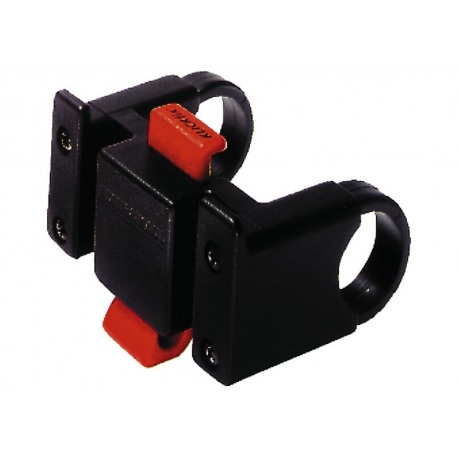 Adaptador para manillar Klickfix negro, adecuado para 22-26 mm