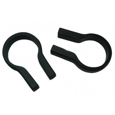 colliers adaptateurs de guidon noirs de 31,8 mm