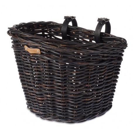 Basket-RD Basil Darcy L osier 41x35x34 cm, fixation guidon noir