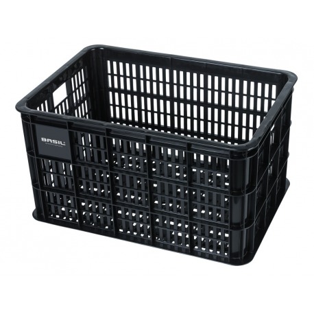 Caisse de transport par ex. Basil Crate L 34,5x49x27cm, noir, plastique, 50 litres