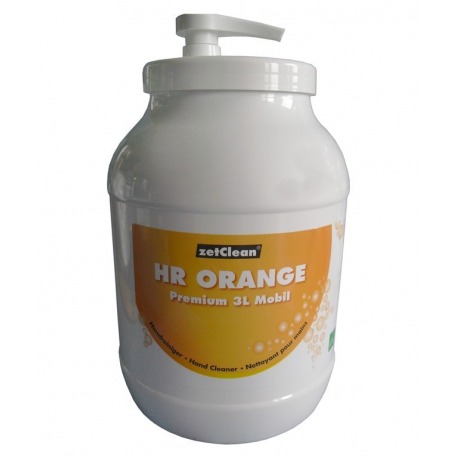 Nettoyant pour les mains Orange Premium bidon de 3 litres avec pompe