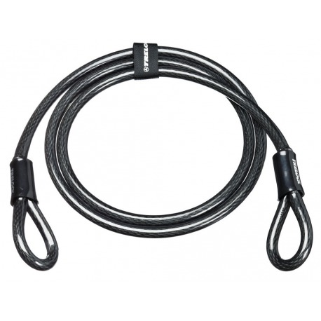 Câble boucle Trelock 2 boucles Ø12mm ZS 180/180/12, noir, 180cm