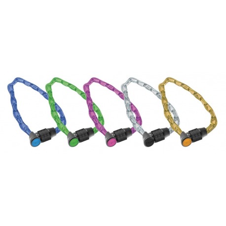 Chaîne antivol Onguard Lightweig.Combo 8198 800x Ø 4mm, couleurs assorties UV 10