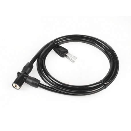 XLC Cable antirrobo 180cmxØ 8mm, negro, mín. UV 10