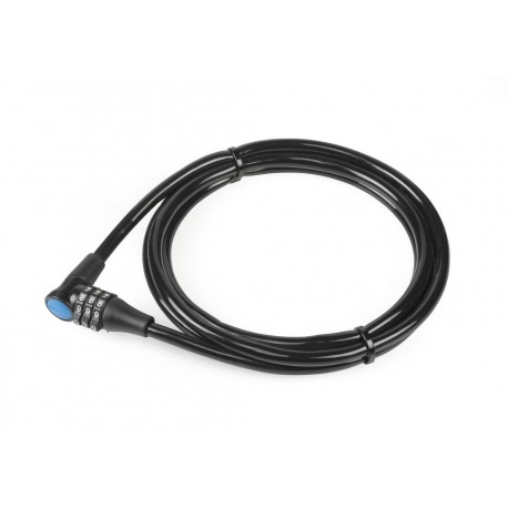 XLC Cable espiral antirrobo combin. 180cmxØ 8mm, negro, mín. UV 10