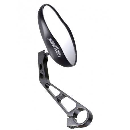 Espejo bici Humpert M 98 Alu, montaje derecha e izquierda, negro