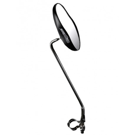 Espejo bici Humpert M 99 L Alu, montaje izquierdo, negro