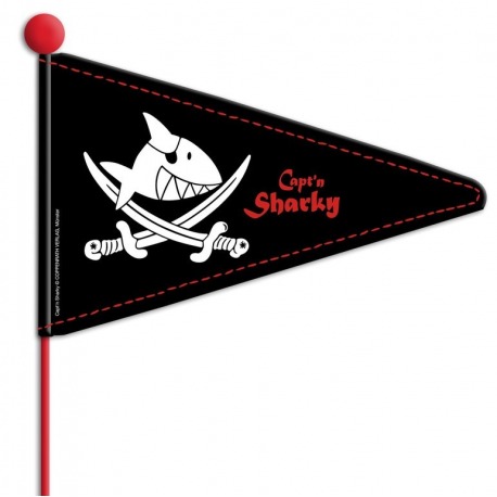 Capt`n Sharky drapeau fendu double face