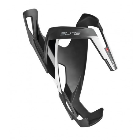 Porte-bidon Elite Vico Carbon carbone, noir mat/blanc