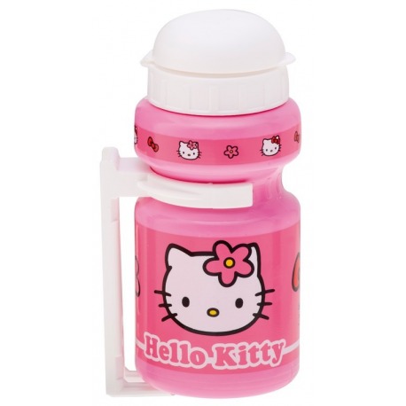 Flacon Hello Kitty 300ml, avec support, rose, couvercle blanc