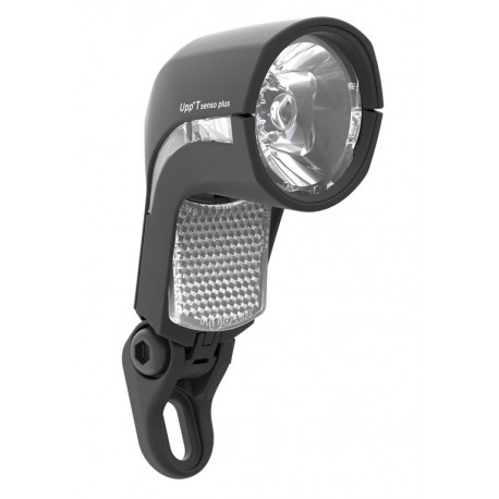 Phare à LED b&m Lumotec Upp T senso plus avec feu de position, capteur et feu de jour