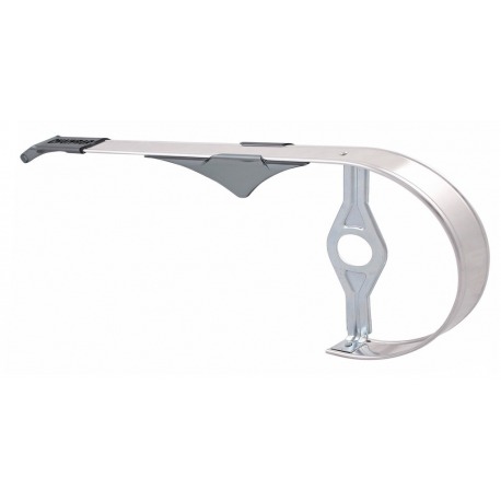 Hebie Chainbar 1-wing protège-chaîne 38 dents, argent/poli, alu, réglable