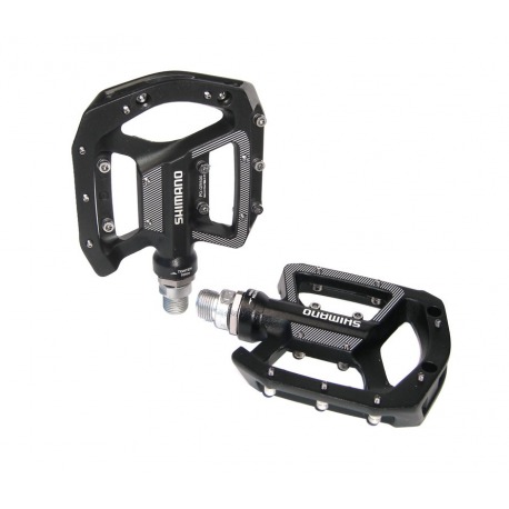 Pedal-MTB PD-GR 500 negro plataforma sin reflectantes