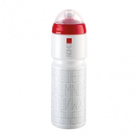 Bidon Elite Nomo 750ml, blanc/rouge