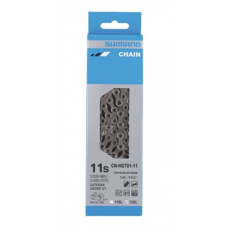 Cadena Shimano CN-HG 701 126 eslabones 11-v. p. MTB/Road/E-Bike