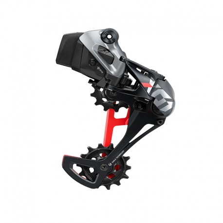 Dérailleur arrière Sram X01 Eagle AXS 12v,rouge,sans batterie,acier/alun.,max.52d