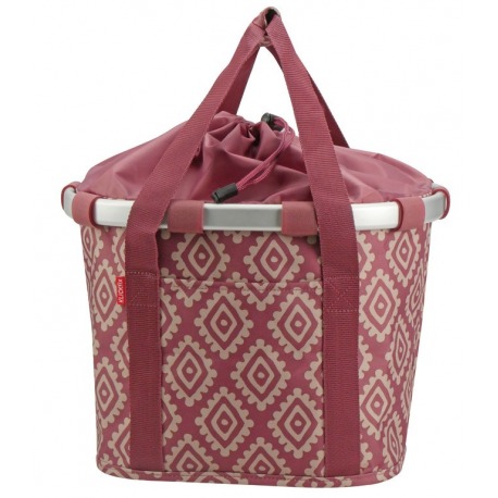 City-Tasche KLICKfix Bikebasket diamants rouge, 35x28x26cm