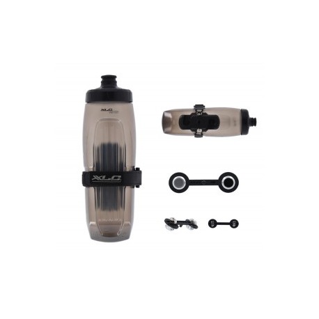 Set de flacons XLC MRS MY '21 MR-S12 700 ml, transparent, avec adaptateur Fidlock