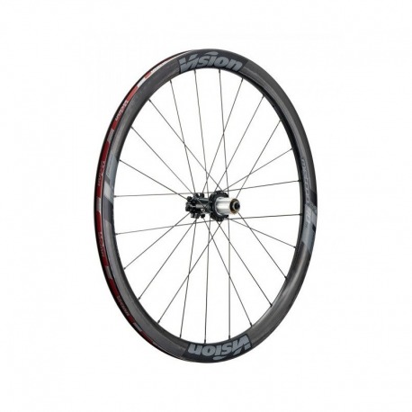 PAIRE DE ROUES VISION METRON 40 SL DISQUE CENTERLOCK COUVERTURE TUBELESS SHIMANO 10/11S CARBONE