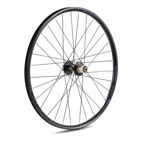 ROUE ARRIÈRE. 27.5 NOIR AXE 12x142mm CASSETTE 8/9V.