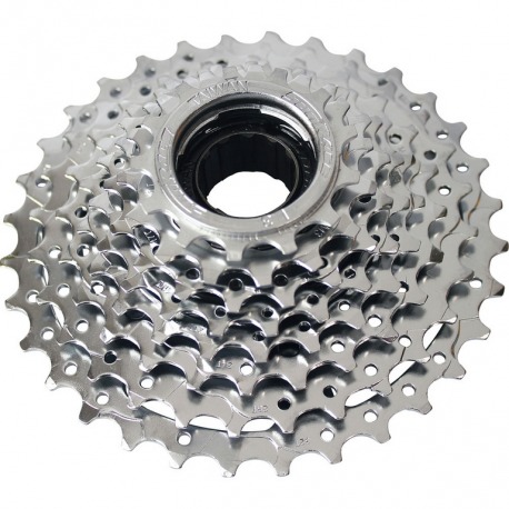 Cassette SunRace MFE60 8 vitesses, 13-32 dents, chromée