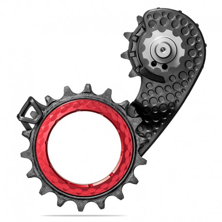 JAULA CAMBIO ABSOLUTE BLACK HOLLOWCAGE SHIMANO 9200 CARB.ROJO