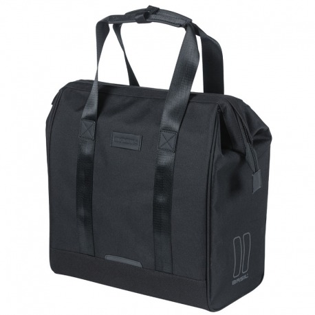 BASIL GRAND HOOK-ON 23L WATERPROOF NOIR AVEC SAC REFL