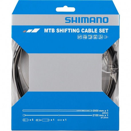 SHIMANO SP41 4mm 2100mm KIT CABLE/COUVERTURE DERAILLEUR NOIR