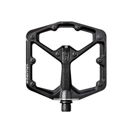 pédales CRANK BROTHERS STAMP 7 LARGE BLACK (KIT DE BROCHES SUPPLÉMENTAIRES INCLUS)