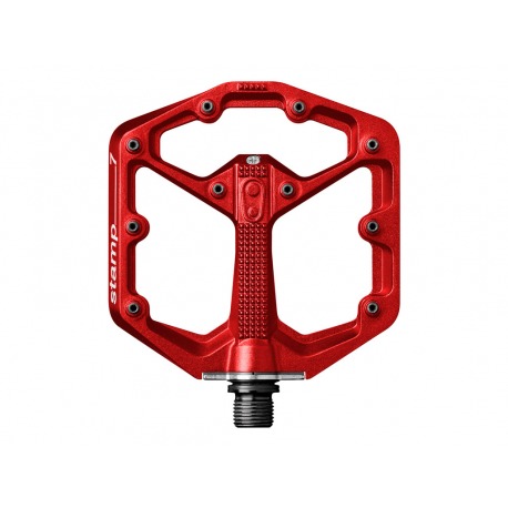 pédales CRANK BROTHERS STAMP 7 SMALL RED (KIT DE BROCHES SUPPLÉMENTAIRES INCLUS)