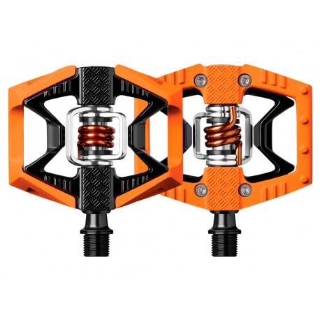 PÉDALES À RESSORT ORANGE ET NOIRES CRANK BROTHERS DOUBLE SHOT 2