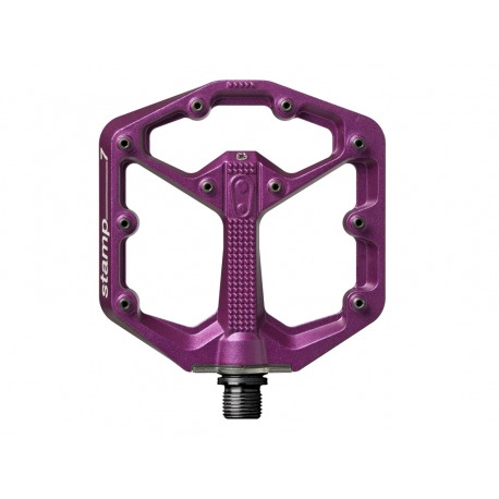 pédales CRANK BROTHERS STAMP 7 SMALL/PURPLE BODY (KIT DE BROCHES SUPPLÉMENTAIRES INCLUS)