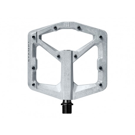 pédales CRANK BROTHERS STAMP 2 LARGE RAW SILVER NEUF
