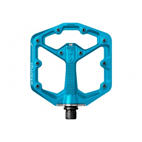 pédales CRANK BROTHERS STAMP 7 SMALL ELECTRIC BLUE (KIT DE BROCHES SUPPLÉMENTAIRES INCLUS)