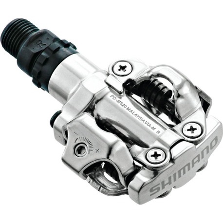 Pédale SPD PD-M 520 argent Shimano sans réflecteur