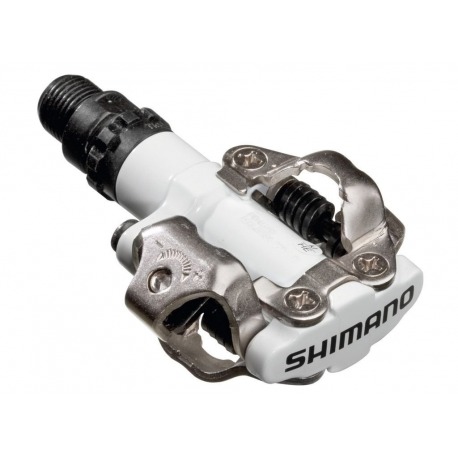 Pédale SPD PD-M 520W blanche Shimano sans réflecteur