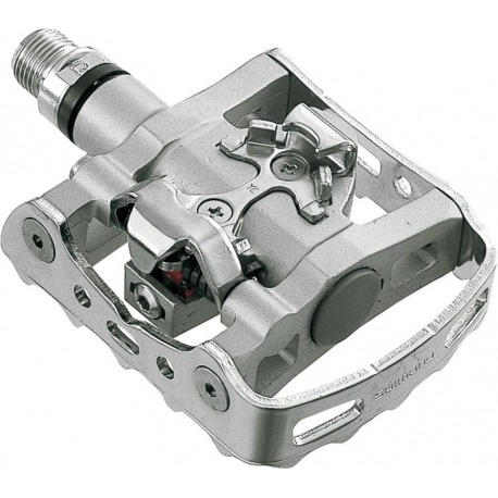 Pédale Shimano PD-M 324 SPD, argent, carton unilatéral, système Bear Claw 9/16"