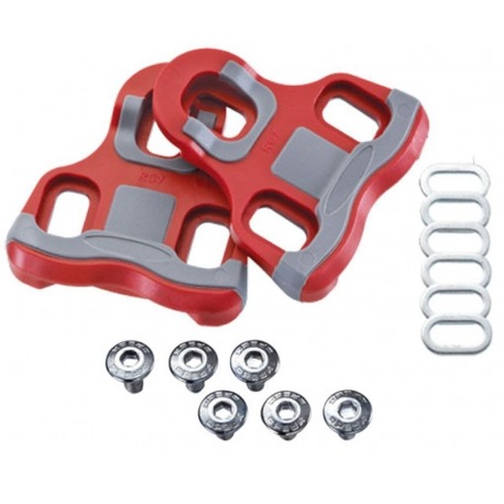Cales de rechange rouges Xpedo Thrust 7 System, compatibles avec Look Keo 6°