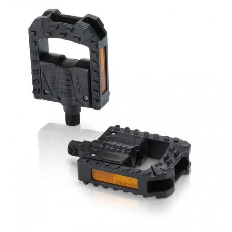 Pédale pliante XLC PD-F01 avec réflecteur en plastique noir