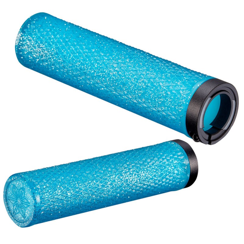 SUPACAZ DIAMOND KUSH GRIP SET 34mm BLEU