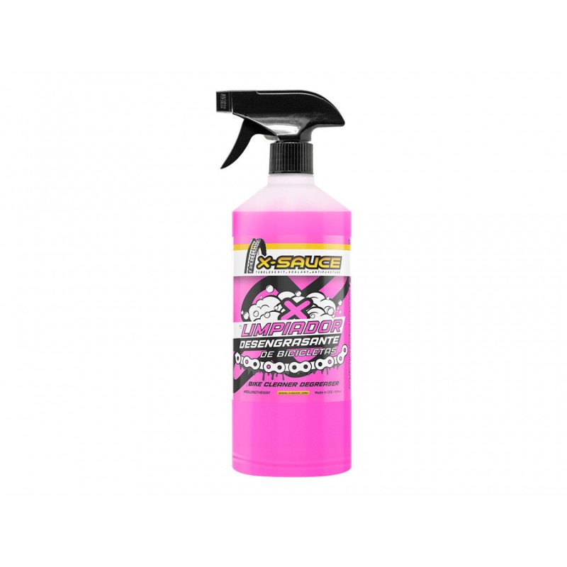 X-SAUCE LIMPIADOR DESENGRASANTE DE BICICLETAS 900 ML (ROSA)