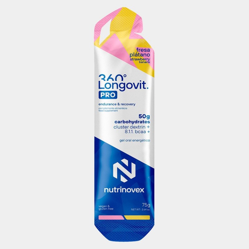 Nutrinovex Longovit Gel Fraise/Banane 45g