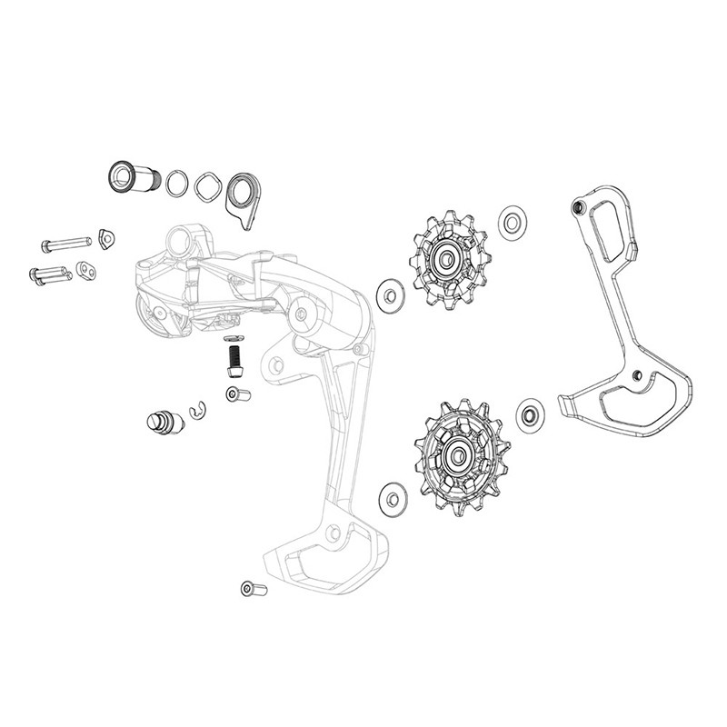 SRAM GX T-TYPE EAGLE AXS ROOVES/SHIFT CAGE KIT
