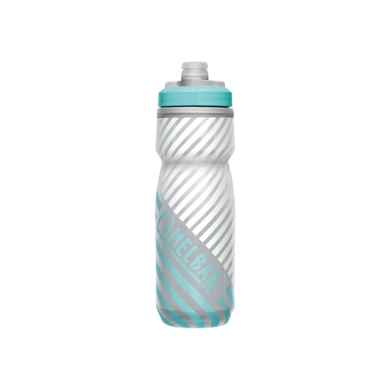 Podium Chill Outdoor 21oz, Grey/Teal Stripe