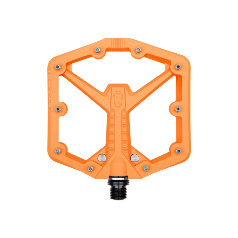 pédales CRANK BROTHERS STAMP 1 LARGE ORANGE GEN 2