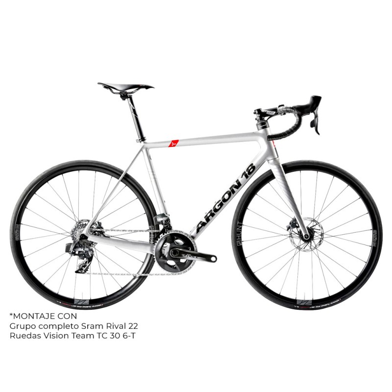 VELO ARGON18 GALLIUM CS DISC RIVAL22 SILVER GREY TM