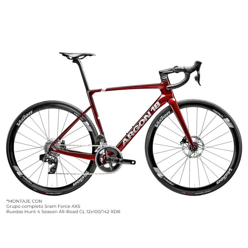 VÉLO TS ARGON18 SUM FORCE AXS RACE DAY ROUGE BRILLANT