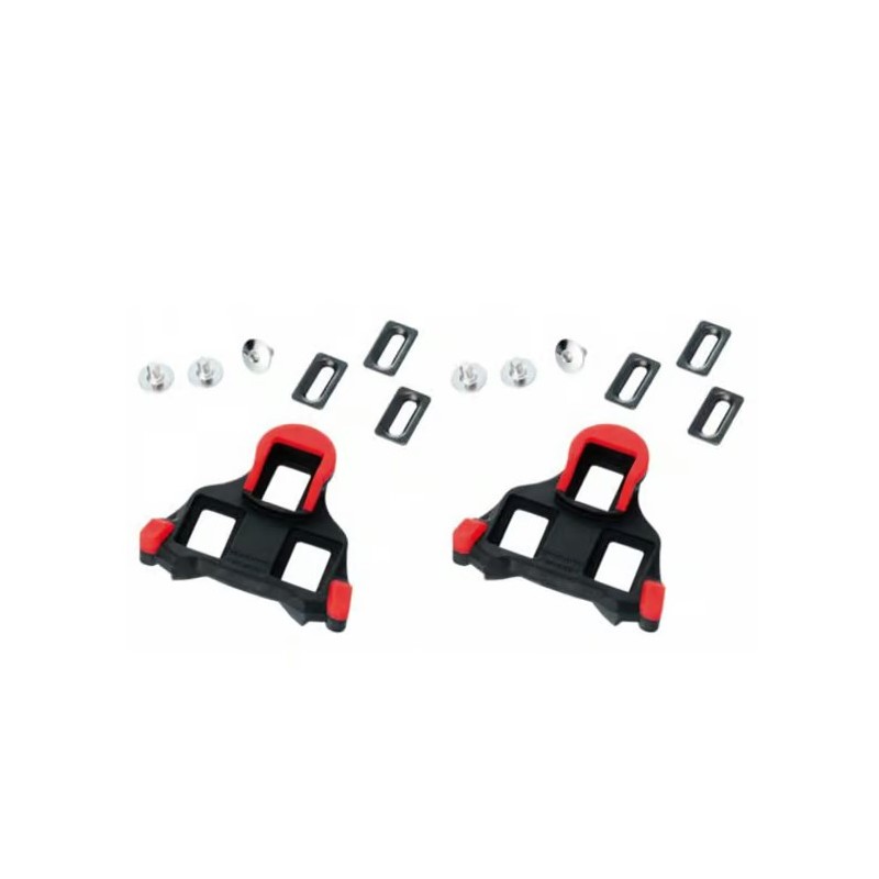 ENSEMBLE DE CALES ROUTE SHIMANO SPD-SL SM-SH10 ROUGES